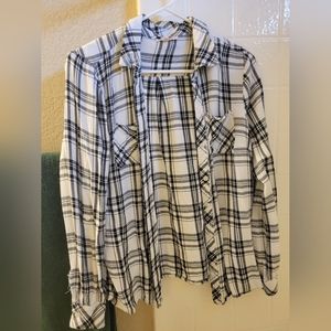 Black and white plaid shirt